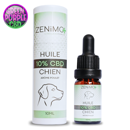 Huile CBD pour chien Premium Zenimo +