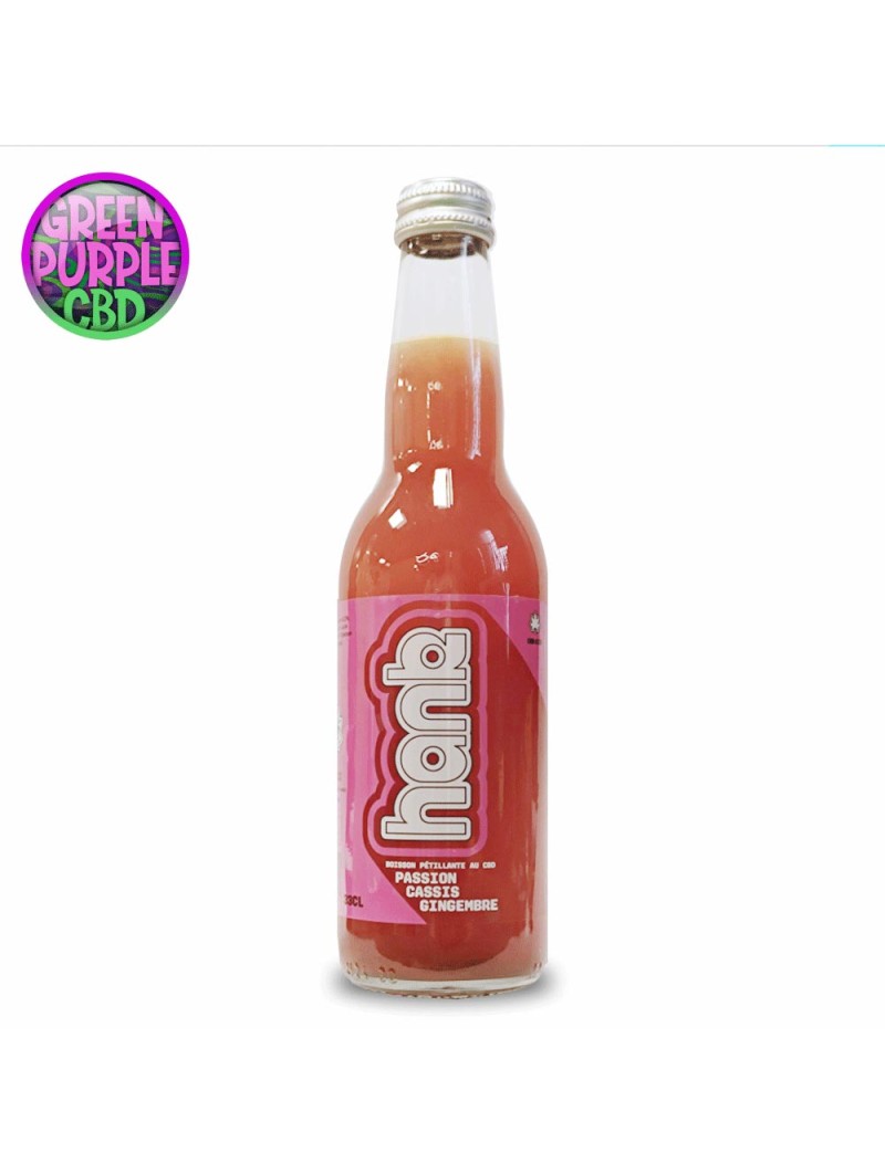 SODA AU CBD PASSION CASSIS GINGEMBRE HANK 33CL