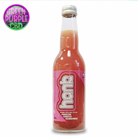 SODA AU CBD PASSION CASSIS GINGEMBRE HANK 33CL