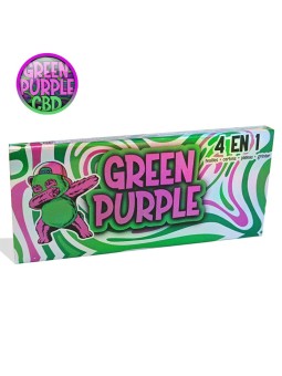 Étui feuilles 4 en 1 Green Purple CBD Panda