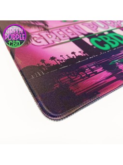 TAPIS DE SOURIS GREEN PURPLE CBD 30 x 25CM