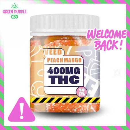 GUMMIES PÊCHE & MANGUE PUISSANTS 50MG VEED GUMMIES PÊCHE & MANGUE PUISSANTS 50MG VEED