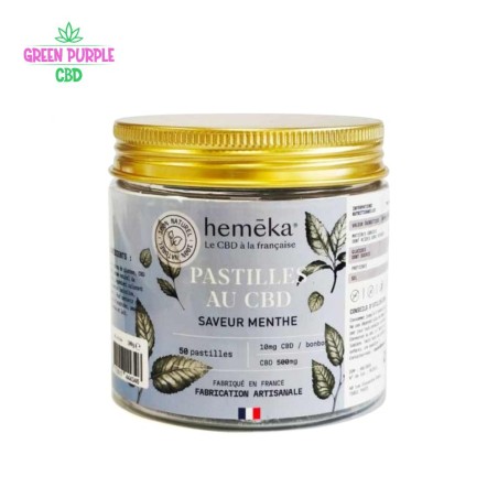 BONBONS CBD SAVEUR MENTHE HEMEKA 10MG