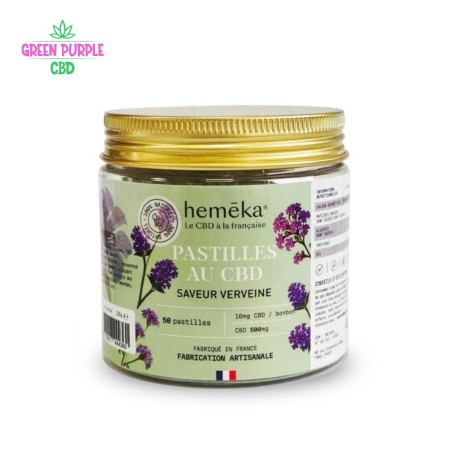 BONBONS CBD SAVEUR VERVEINE HEMEKA 10MG