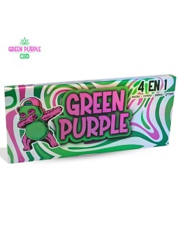 Étui feuilles 4 en 1 Green Purple CBD Panda