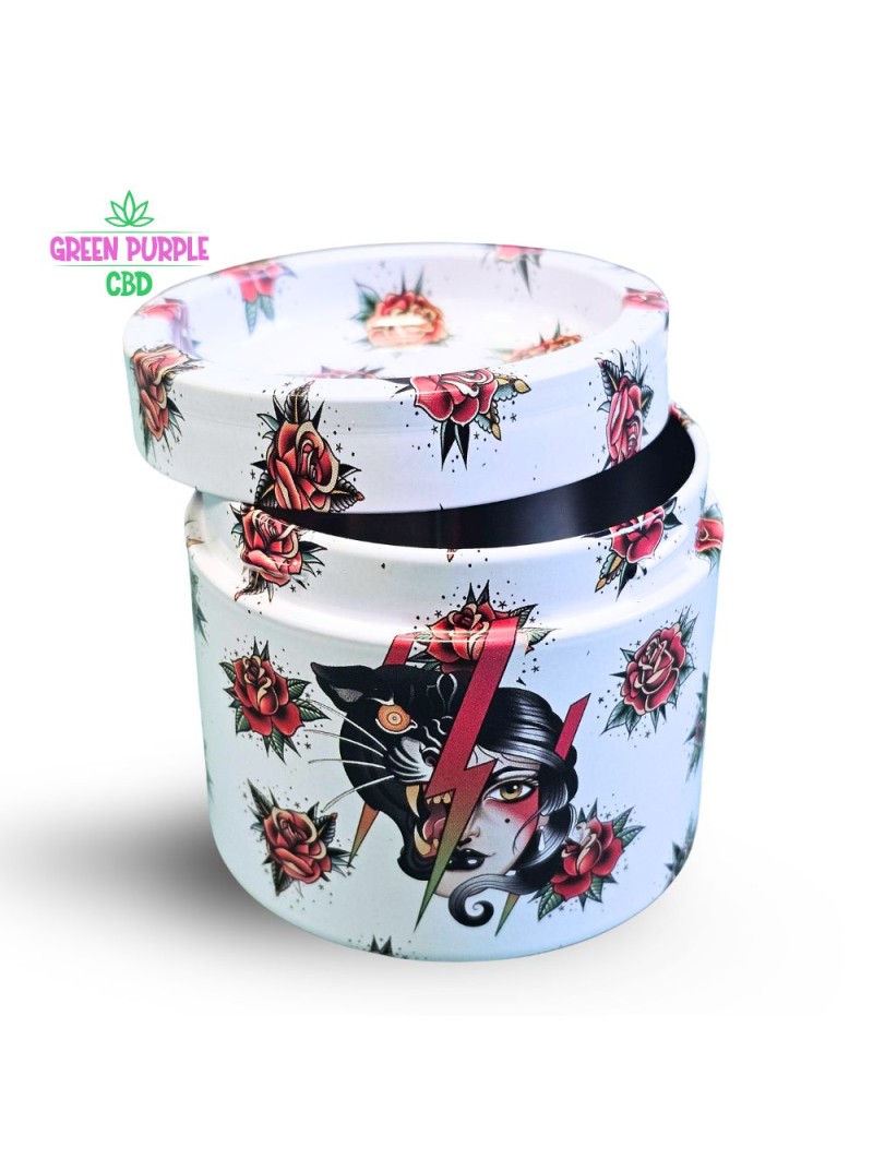 Boite + plateau métal PANTHERESS TATTOO CALAVERA