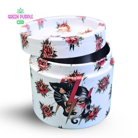 Boite + plateau métal PANTHERESS TATTOO CALAVERA