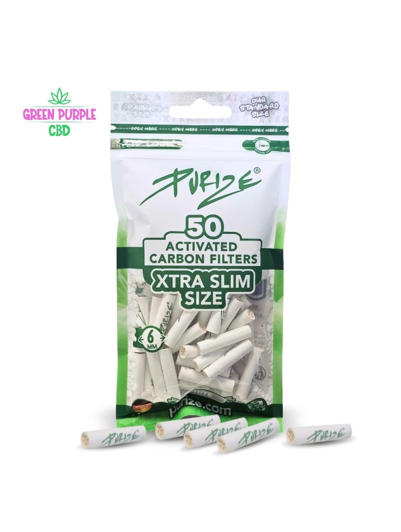 Filtres Charbon Actif Slim 6mm X50 Purize