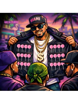 Sucette PUFFY Bubble-Gum 22MG LOLLIPOP